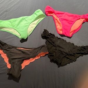 Set of 4 - Victoria Secret bikini bottoms